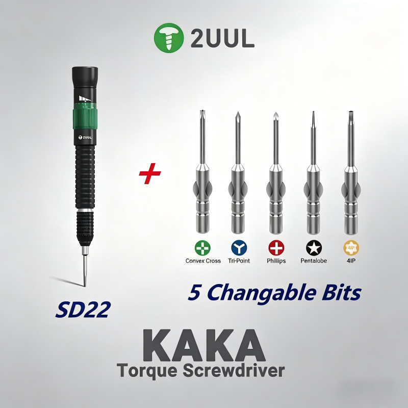 مفك براغي 2UUL SD22 KAKA مع مج - مراجعة Pentalobe Screwdriver Set وسعره