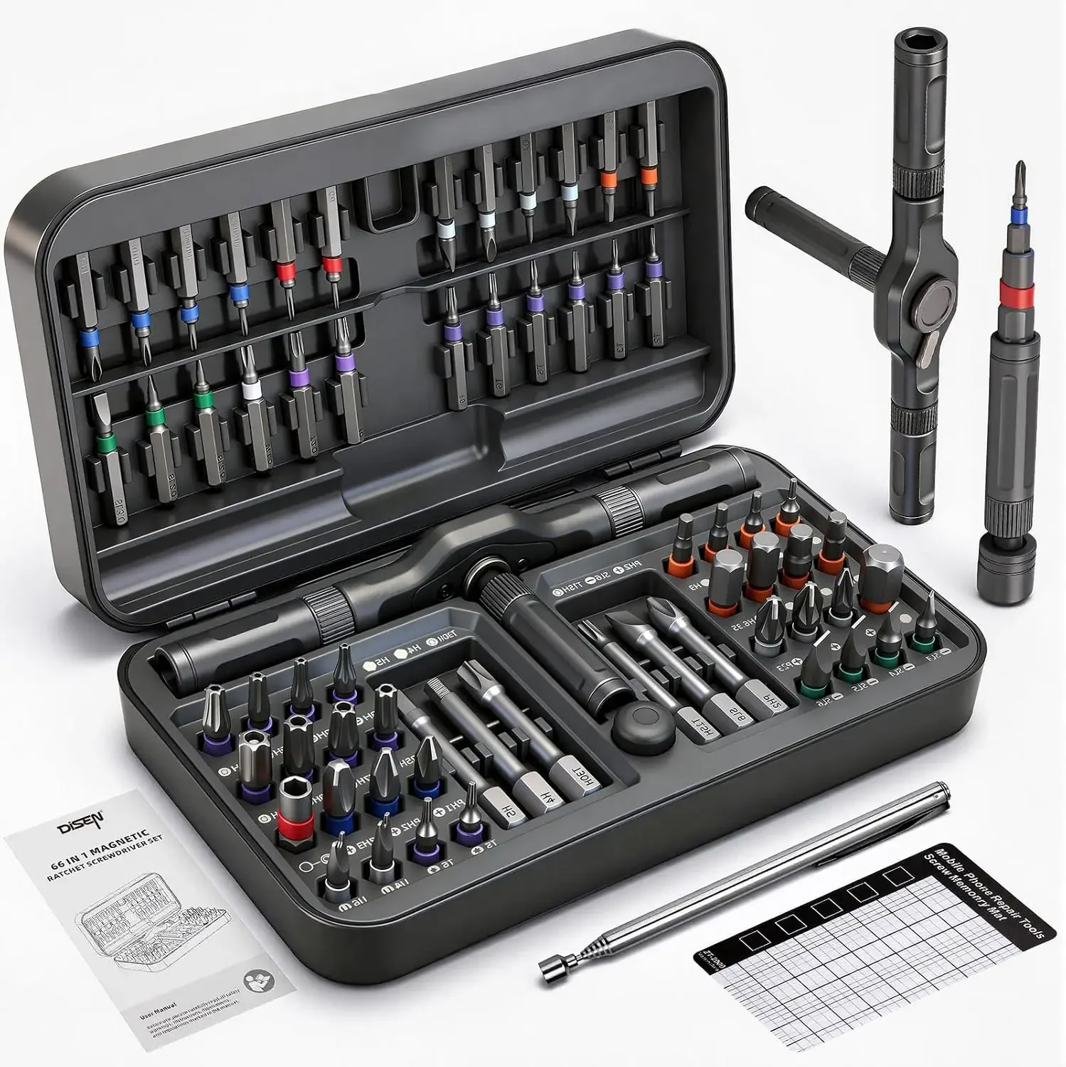 طقم مفكات براغي 68 في 1، مقبض  - مراجعة Electronics Repair Game وسعره